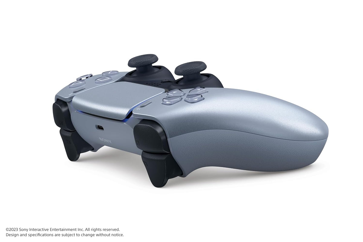 PlayStation DualSense Wireless Controller - Sterling Silver (Renewed)