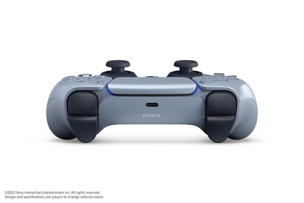 PlayStation DualSense Wireless Controller - Sterling Silver (Renewed)