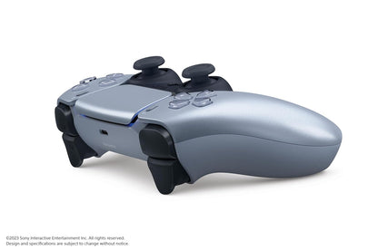 PlayStation DualSense Wireless Controller - Sterling Silver (Renewed)