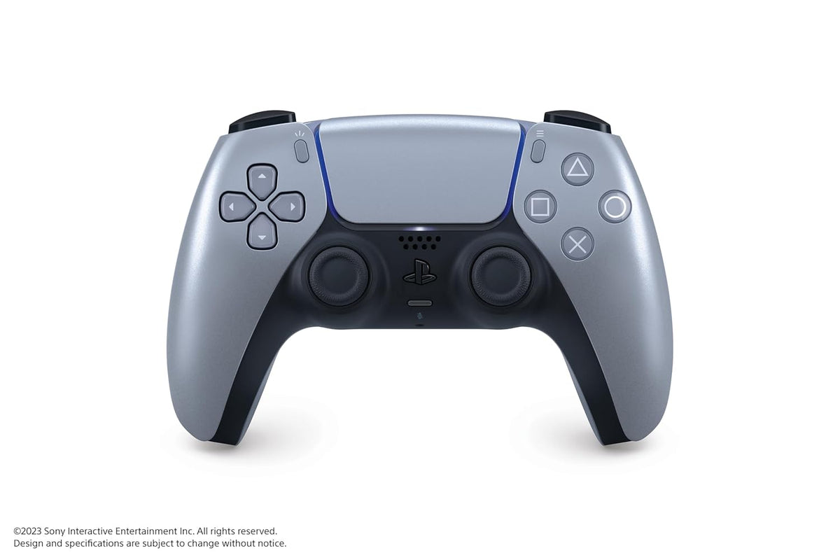 PlayStation DualSense Wireless Controller - Sterling Silver (Renewed)